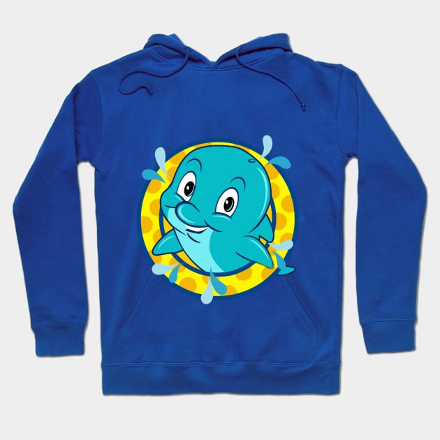 Baby Whale Hoodie by richhwalsh